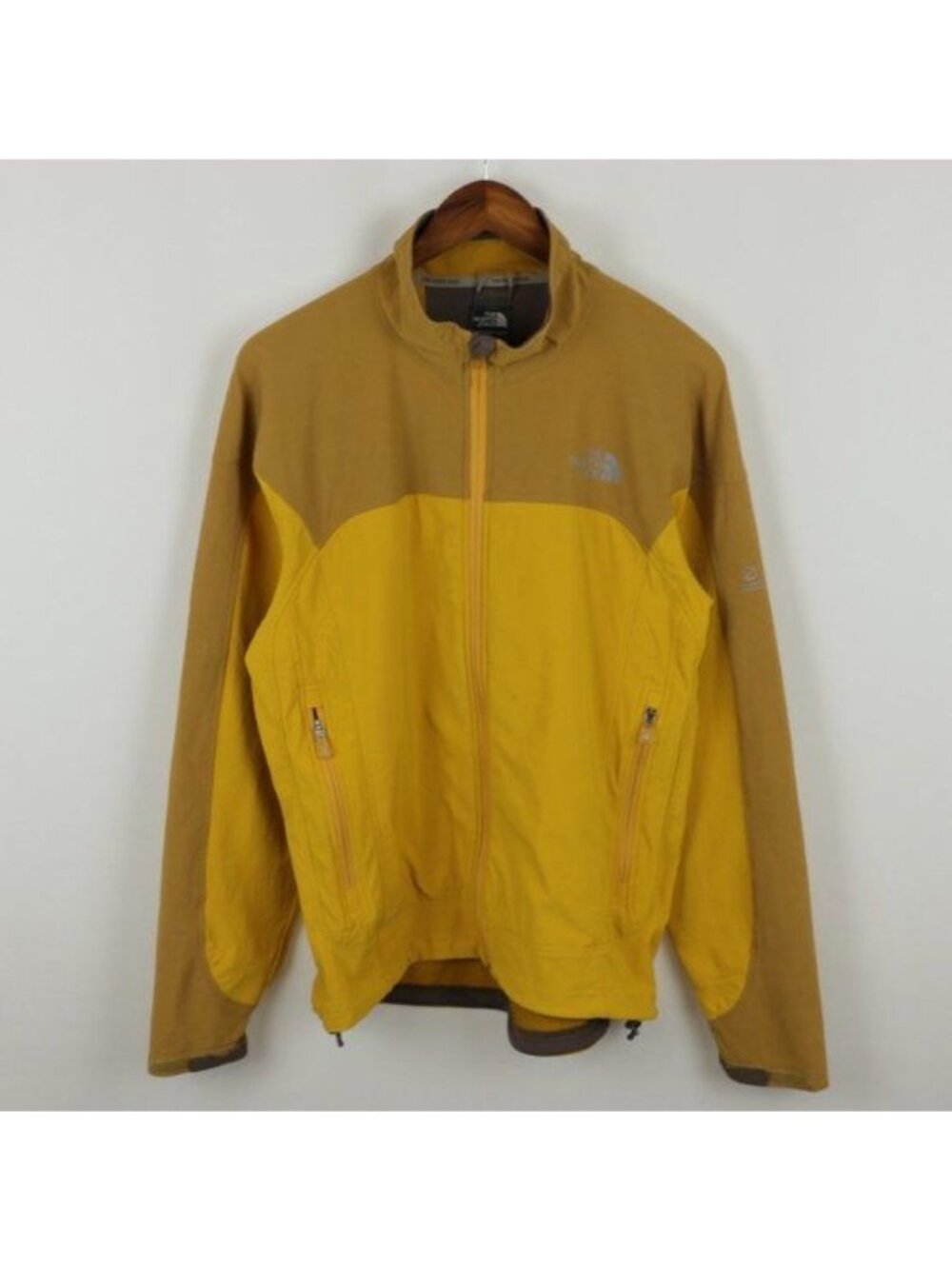 The North Face Flight Series Apex Mens Medium Yellow Full Zip Performance Jacket